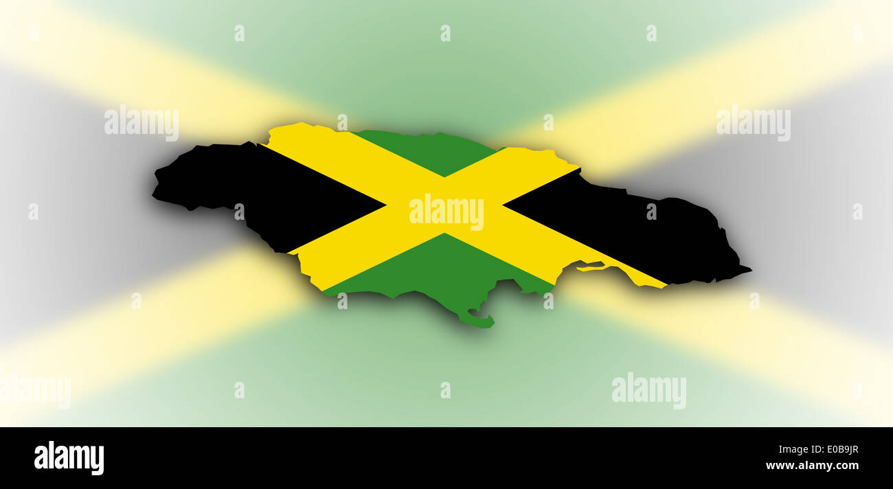 Nigéria plan avec l'intérieur du pavillon isolé sur blanc Banque D'Images