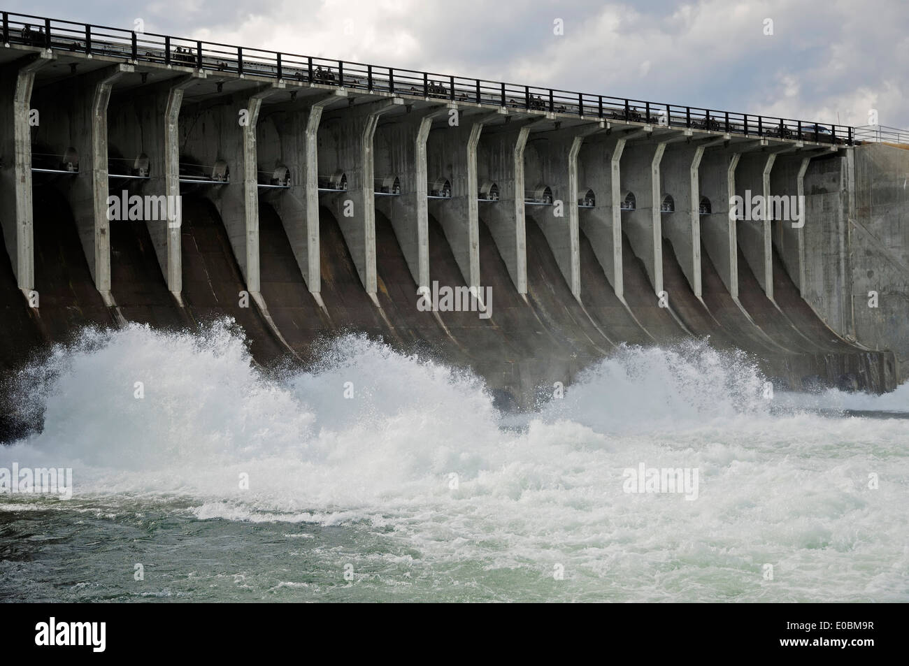 Le barrage du lac Jackson, Grand Teton National Park, Wyoming, USA Banque D'Images