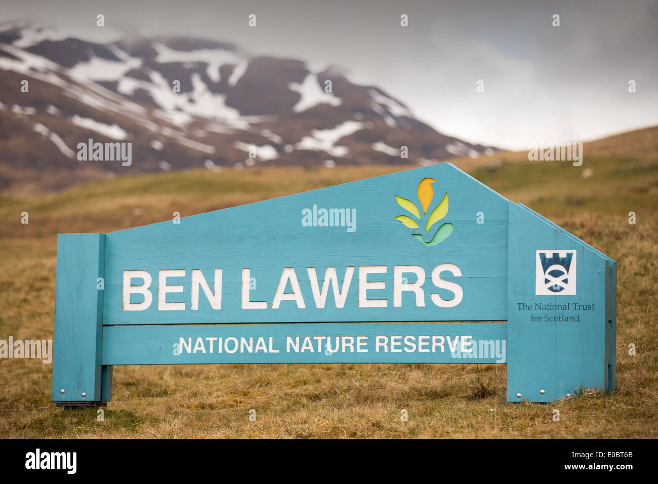 Le Ben Lawers National Nature Reserve au-dessus du Loch Tay en Écosse, au Royaume-Uni, à l'égard de Meall nan Tarmachan. Banque D'Images