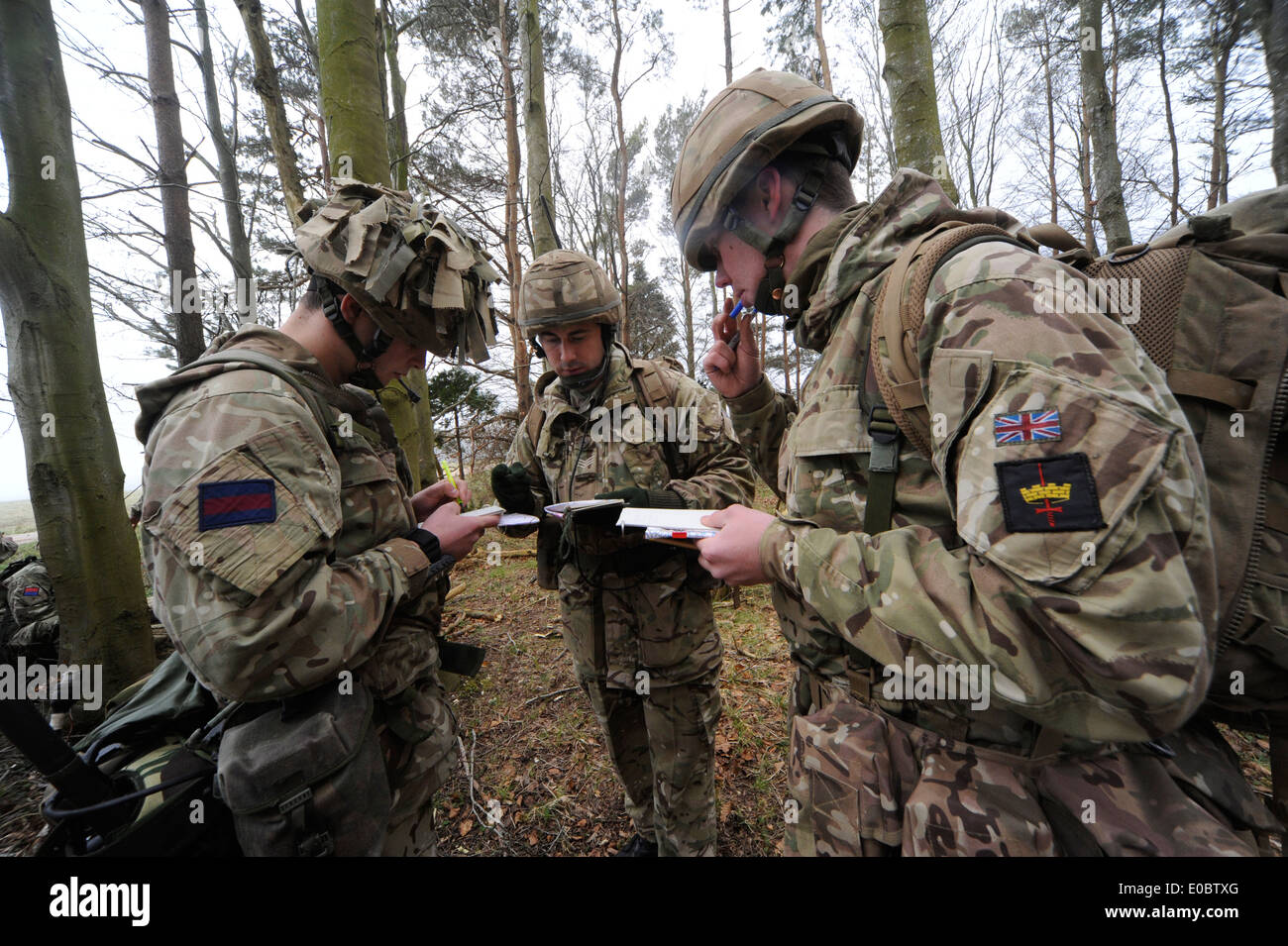 La famille de radios tactiques BOWMAN fournit l'armée britannique avec HF, VHF et UHF communications voix et données à partir de la formation Banque D'Images