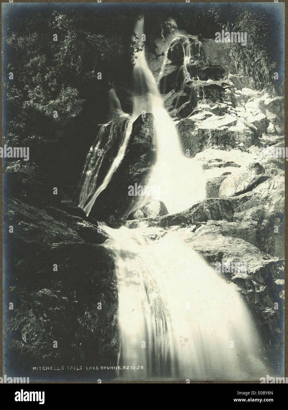 Mitchell Falls, Lake Brunner, entre 1900 et 1905 Banque D'Images