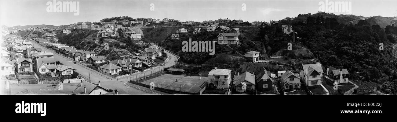 La Kelburn, Glen, Wellington, 1923 Banque D'Images