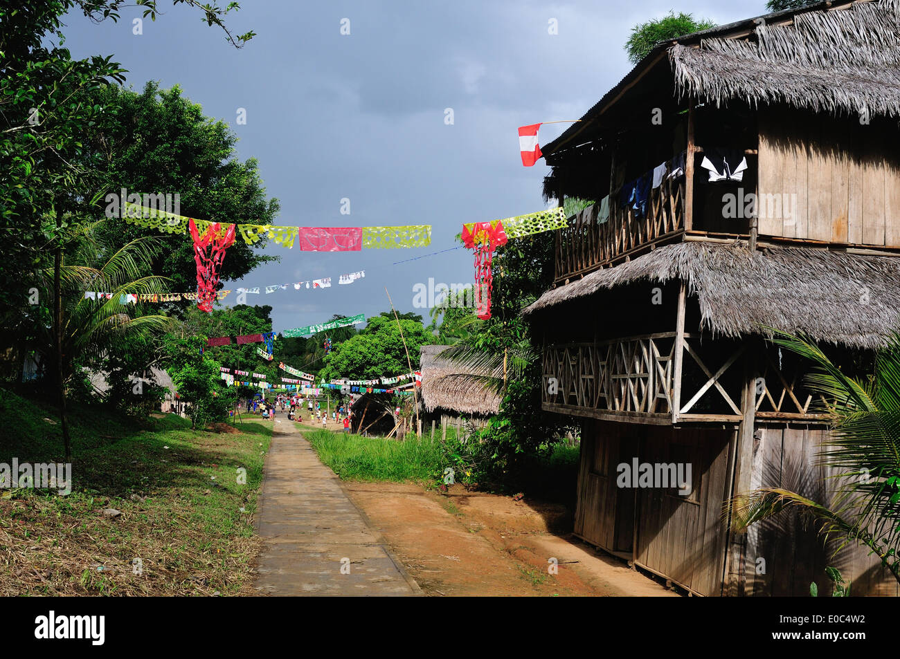 Fête de San Pedro à Santa Clara - IQUITOS . Département de Loreto .PÉROU Banque D'Images