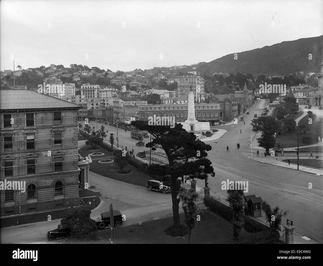 Intersection de la rue Bowen et Lambton Quay, Wellington, [entre 1930-1935] ca Banque D'Images