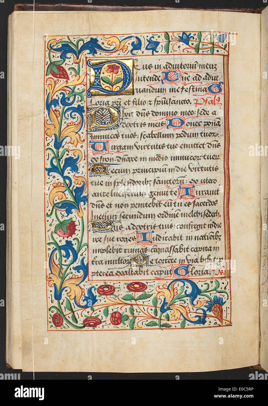 Livre d'heures, l'utilisation du Carmel, f.66v (157 x 110 mm), ca.1511, Alexander Turnbull Library, MSR-11 Banque D'Images