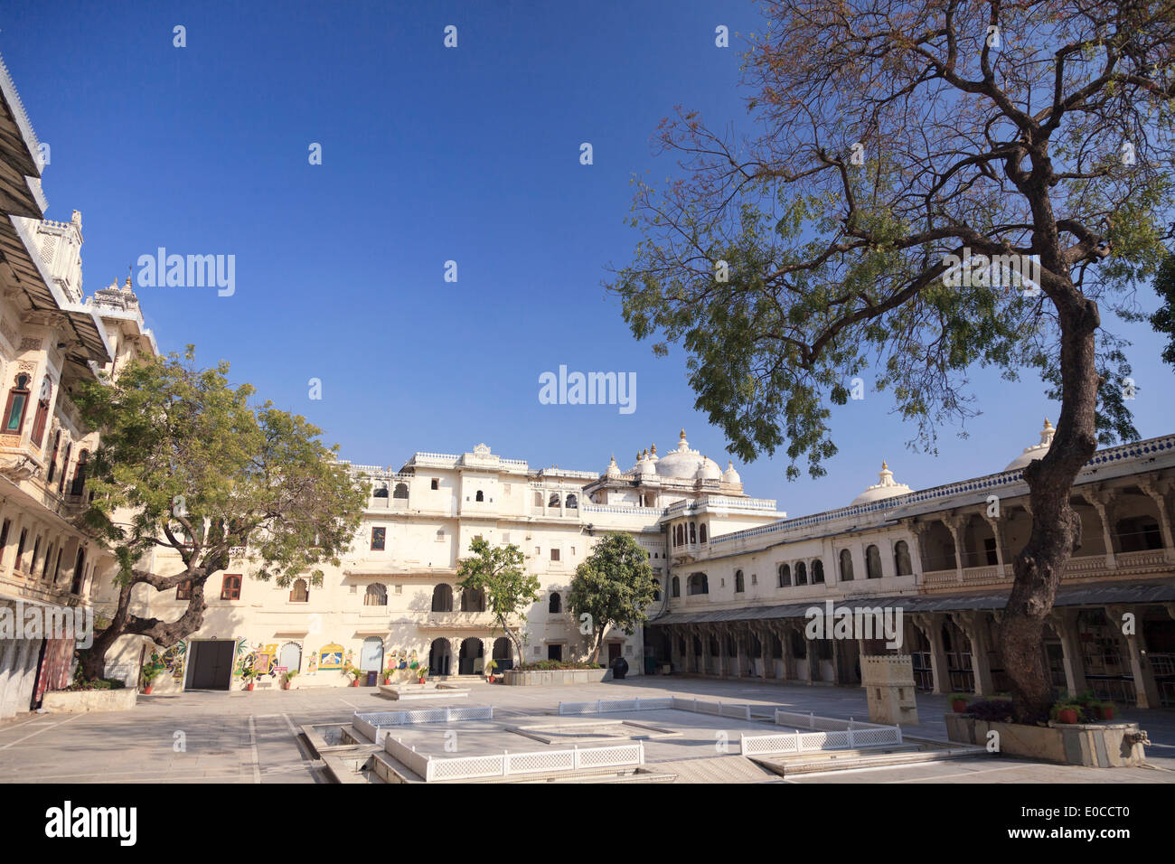 L'Inde, Rajasthan, Udaipur, complexe City Palace Banque D'Images