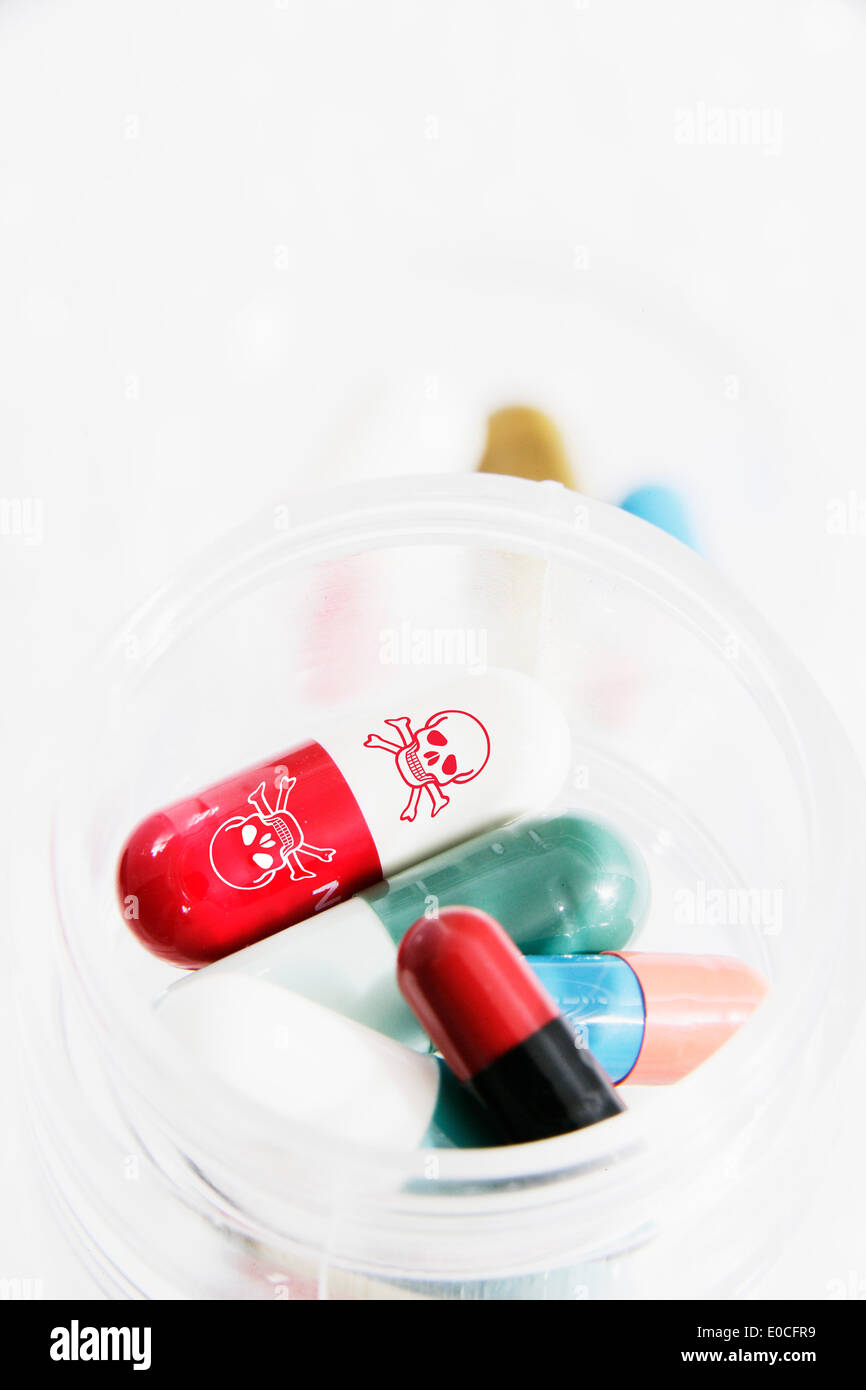 Effets secondaires des médicaments Banque D'Images