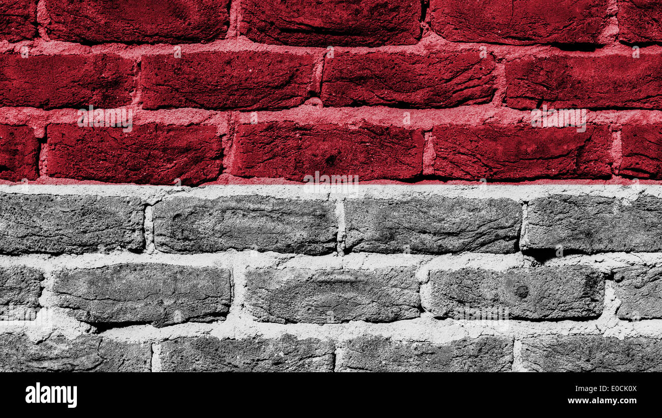 La texture du mur de brique très ancien pavillon de Monaco Banque D'Images