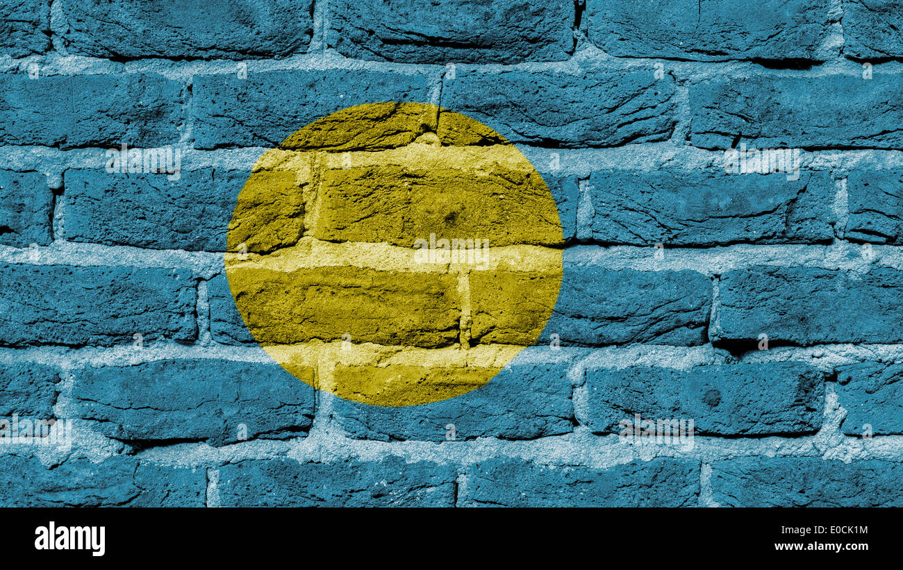 La texture du mur de brique très ancien pavillon de Palau Banque D'Images