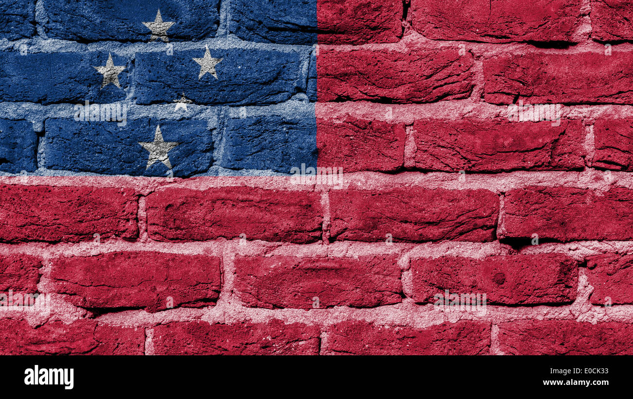 La texture du mur de brique très ancien pavillon de Samoa Banque D'Images