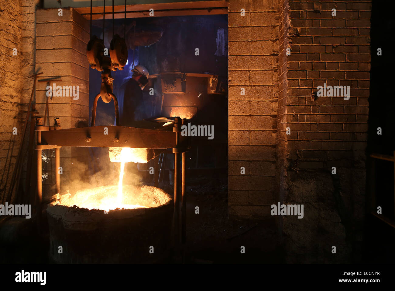 Hargreaves Foundry - Halifax - Yorkshire ( Est : 1896 ) - Général Ironfounders . Casting du fer - fourneau Banque D'Images