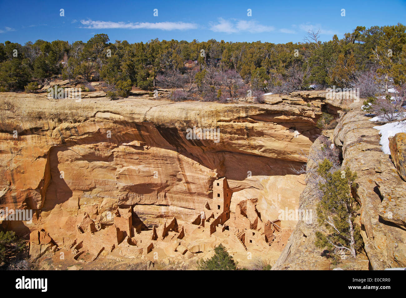 Cliff dwellings à Mesa Verde National Park, Colorado, USA, Amérique Latine Banque D'Images