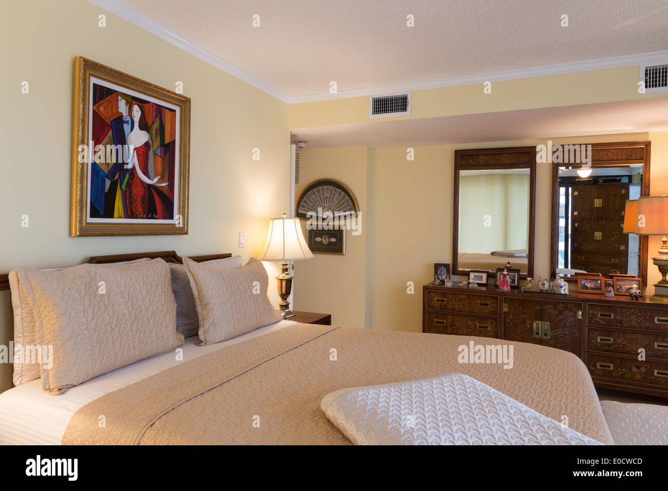 Chambre De luxe en vitrine Home, USA Banque D'Images