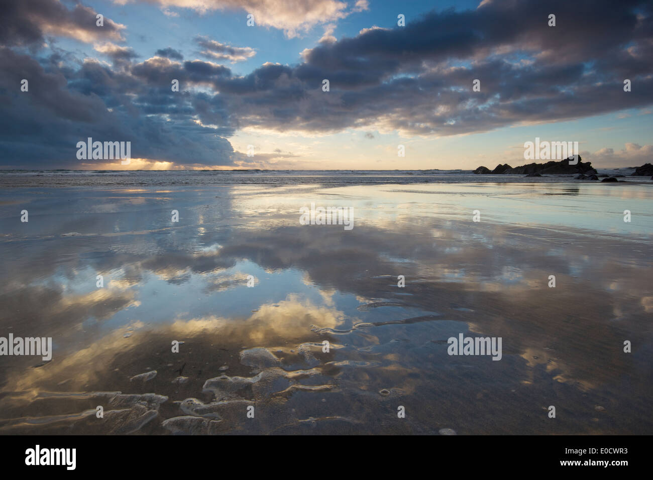 Dollar Cove à Cornwall Banque D'Images