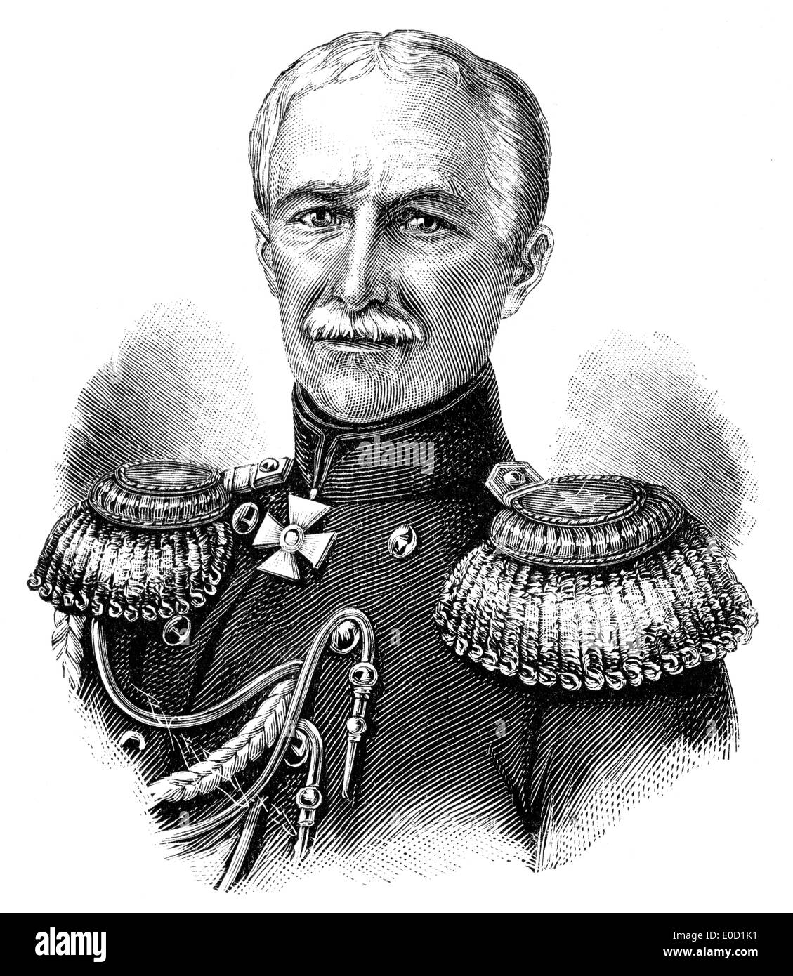 Le prince Alexandre Sergueïevitch Menschikov, 1787- 1869, un noble finno-russe, commandant militaire et homme d'État, Banque D'Images