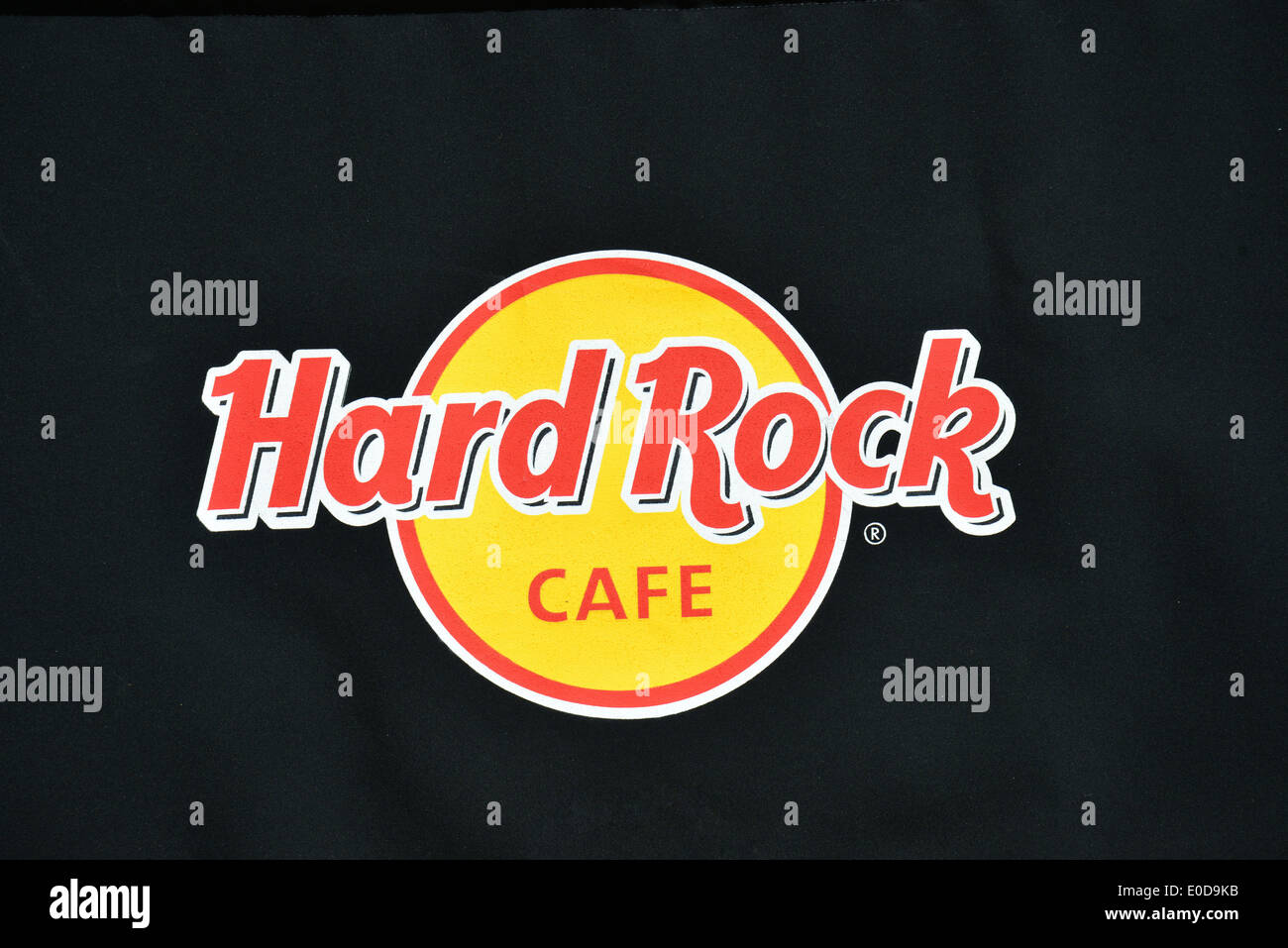 Logo Hard Rock, Hard Rock Café, Place Nelson Mandela, CBD, Sandton, Johannesburg, Gauteng Province, République d'Afrique du Sud Banque D'Images