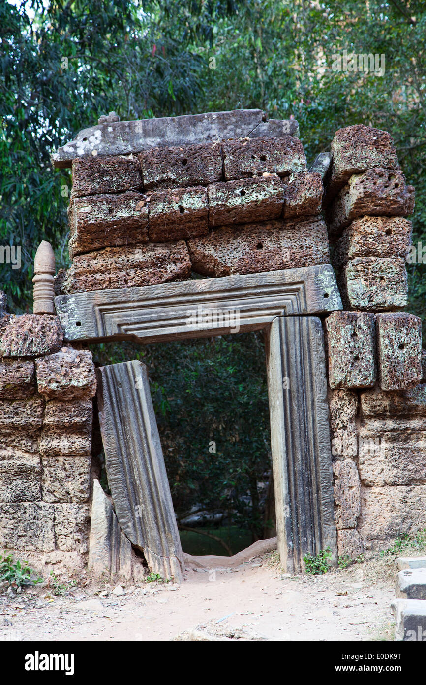 Ruines à Angkor, Cambodge Banque D'Images