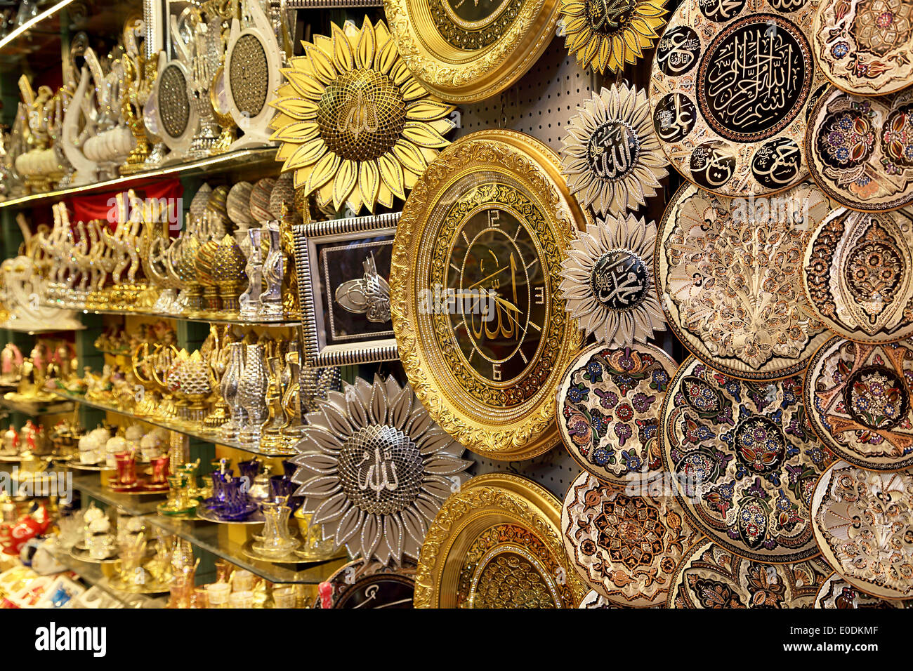 Le Grand Bazar de Souvenirs à Istanbul Banque D'Images