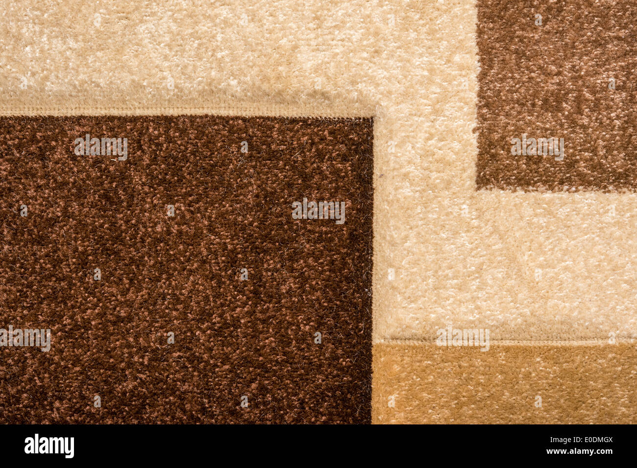 Tapis avec formes abstraites Macro Texture Banque D'Images