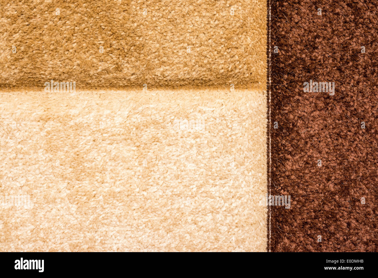 Tapis avec formes abstraites Macro Texture Banque D'Images