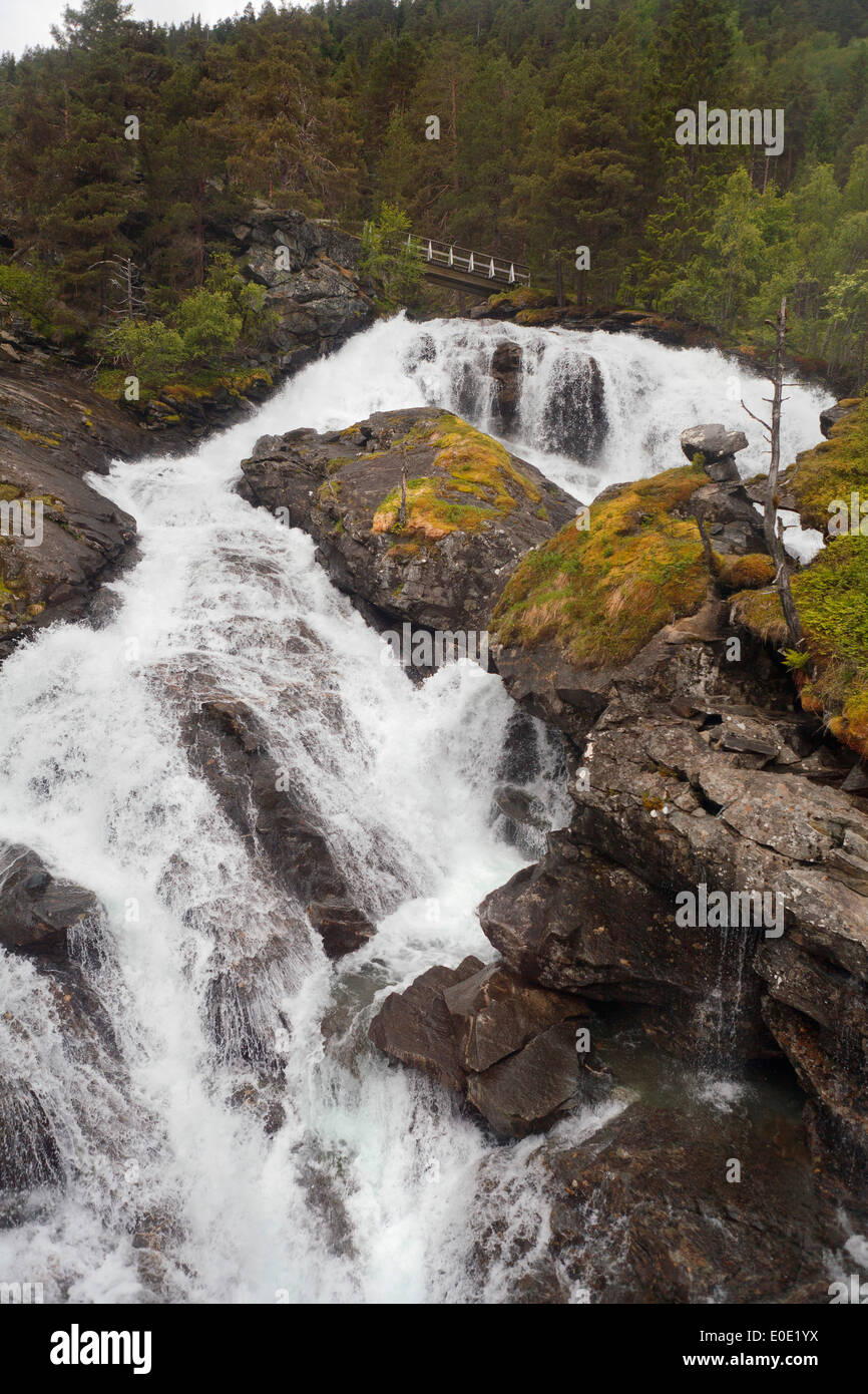 Des paysages de montagne à Andalsnes, Norvège Banque D'Images