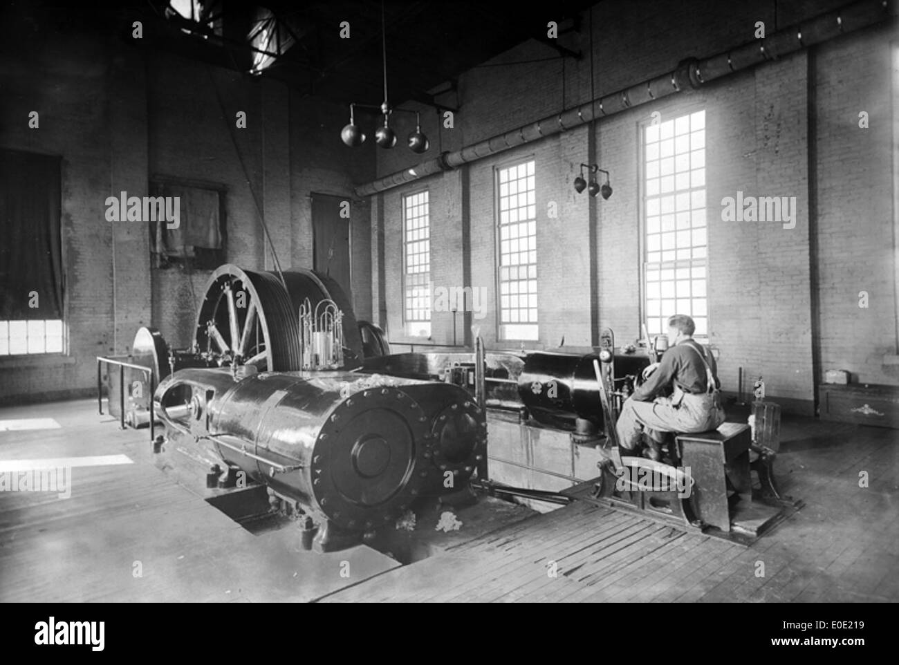 Machines de levage à la mine Galt no 6. Banque D'Images