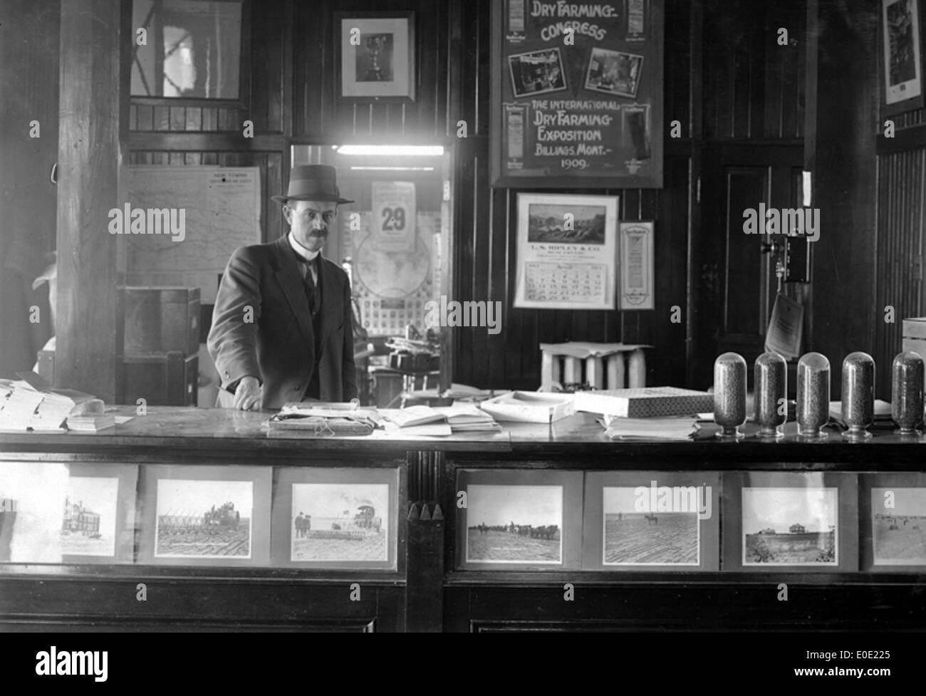 Intérieur de la Chambre de commerce de Lethbridge building à Galt Gardens Banque D'Images