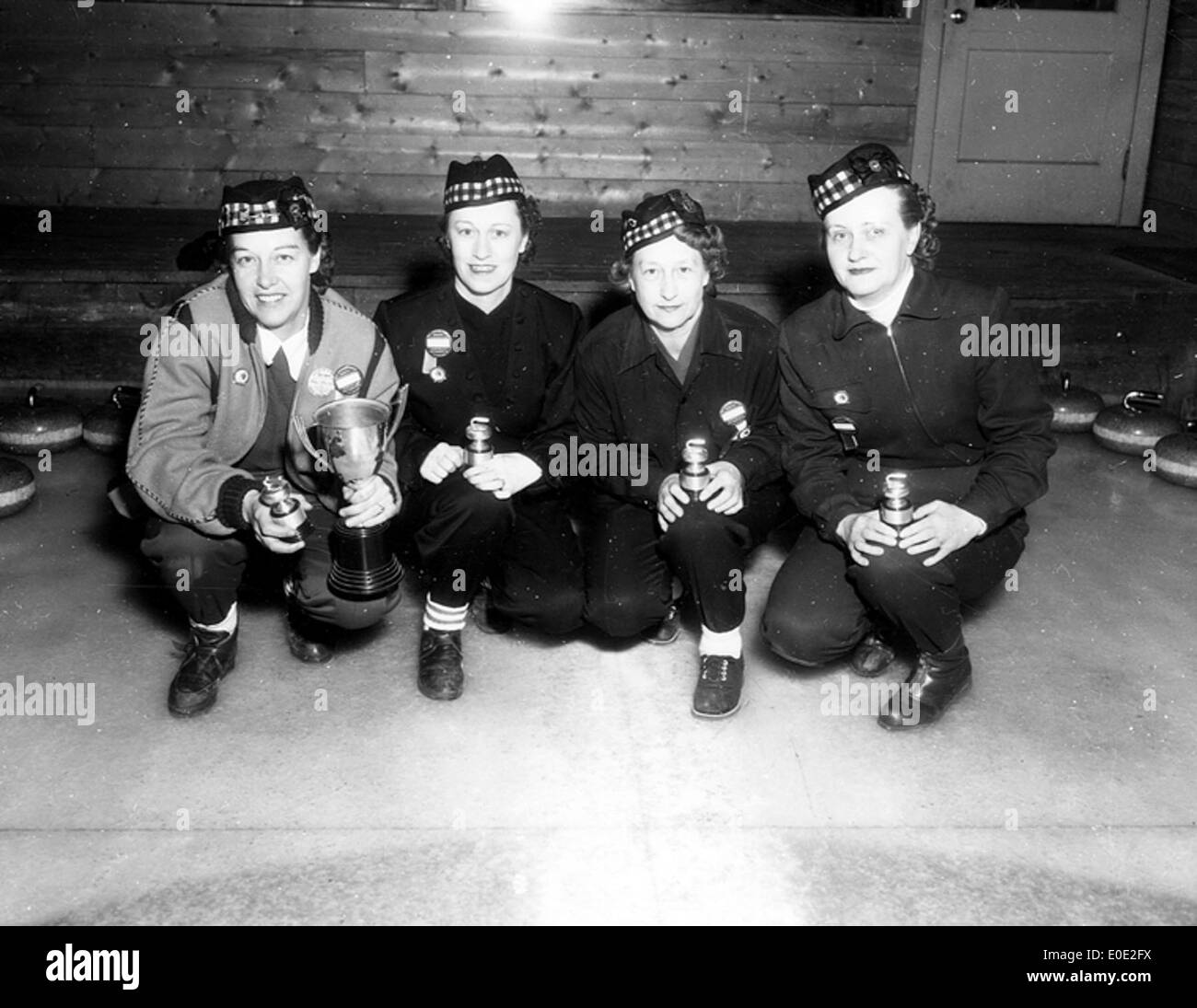 Tournoi de Curling femmes Champs Banque D'Images