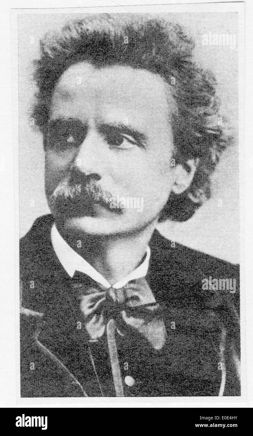 Portrait de Edvard Grieg Banque D'Images