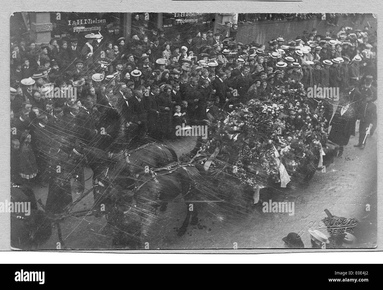 Edavard Grieg's Funeral Banque D'Images