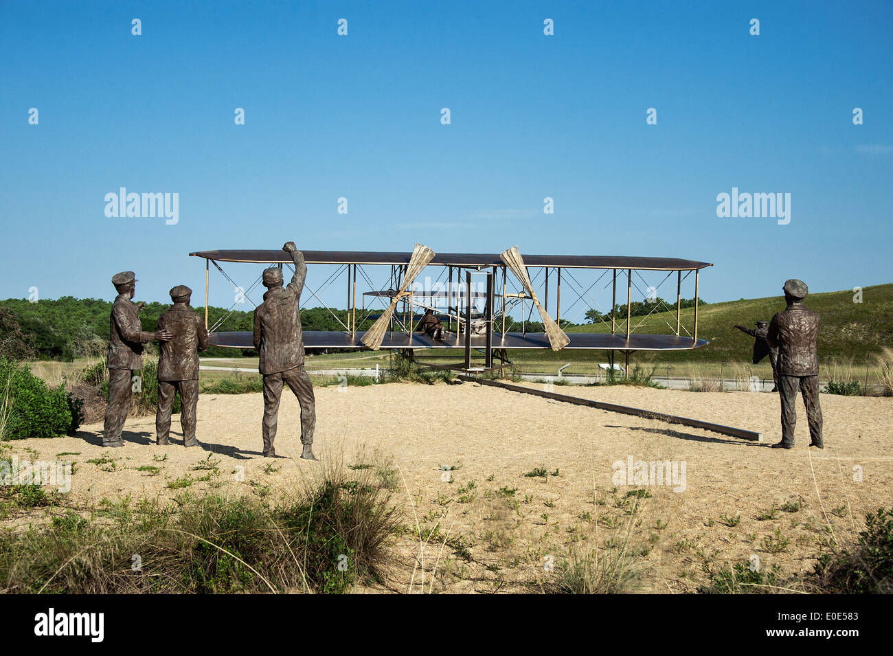 Wright Brothers National Memorial, Kitty Hawk, Caroline du Nord, États-Unis Banque D'Images