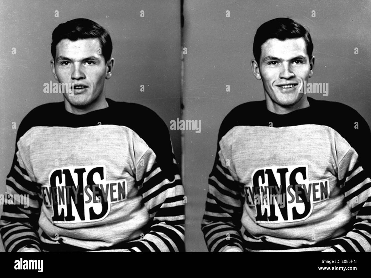 Ce titre semble faire référence à un joueur du Lethbridge Native sons Hockey Club. Les détails spécifiques sur le joueur ou le contexte ne sont pas fournis. Banque D'Images