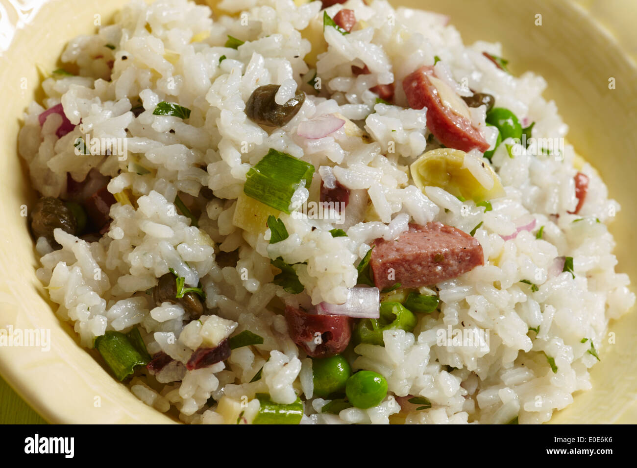 Salade de riz italien, insalata di riso Banque D'Images