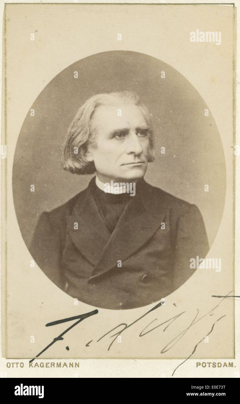 Portrait de Franz Liszt Banque D'Images