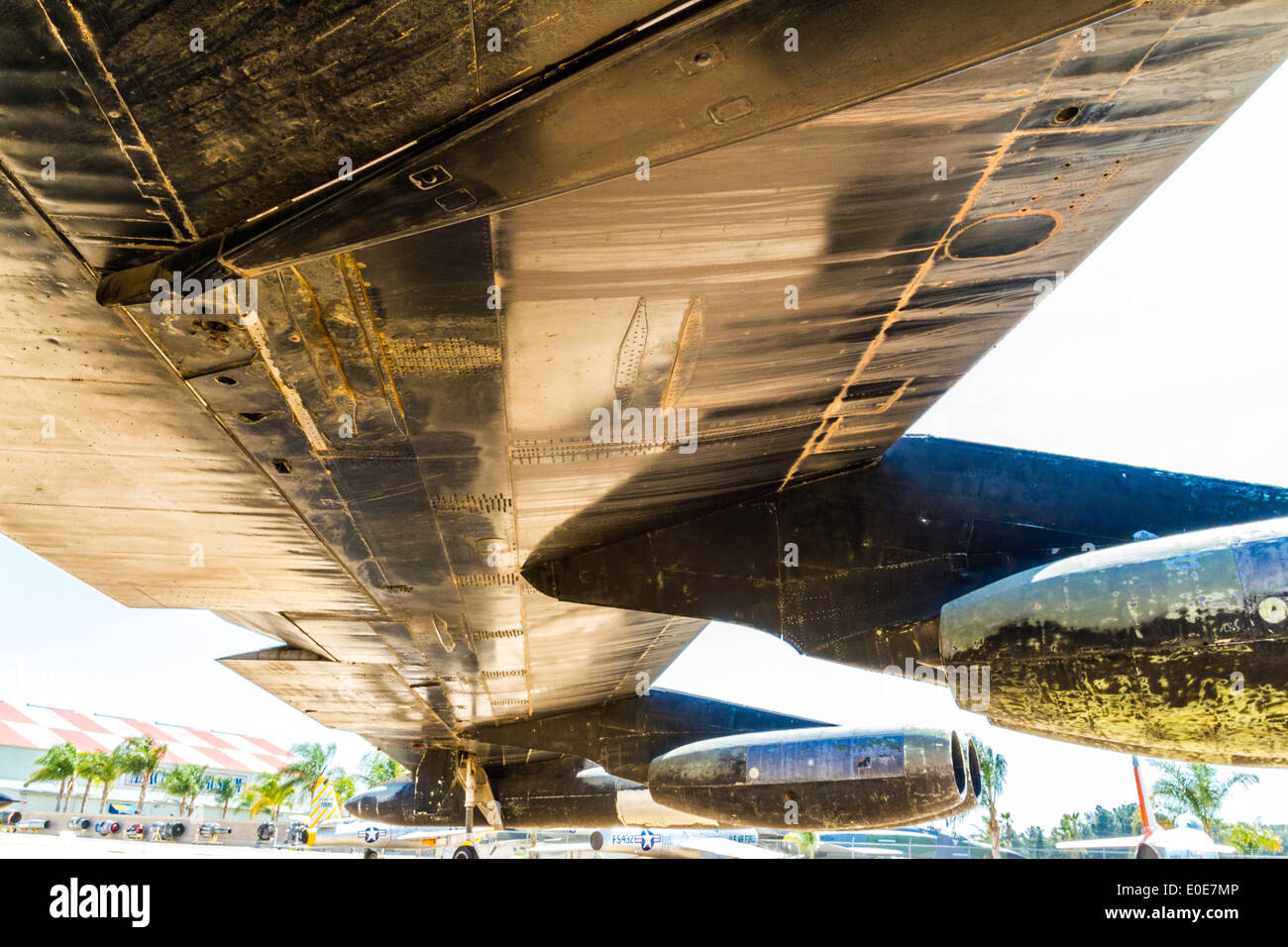 Un Boeing B-52D au Champ de Mars Le Musée de l'air à Riverside en Californie Banque D'Images