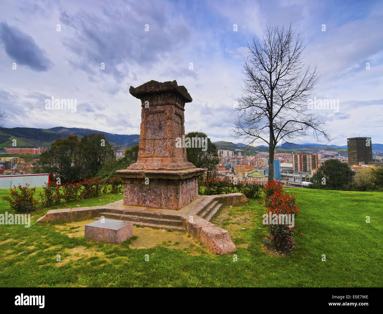 Monument à Bilbao, Biscaye, Pays Basque, Espagne Banque D'Images