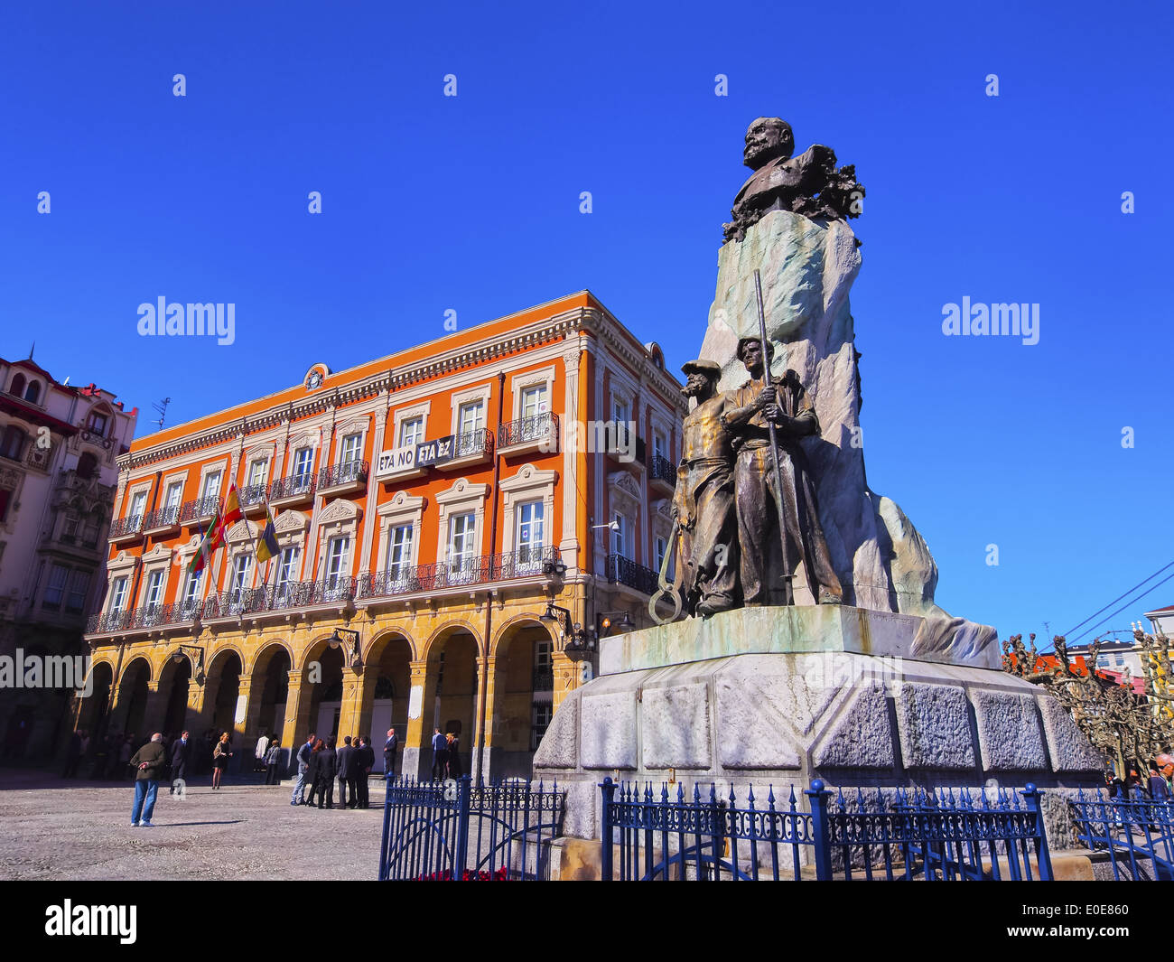 Portugalete près de Bilbao, en Biscaye, Pays Basque, Espagne Banque D'Images