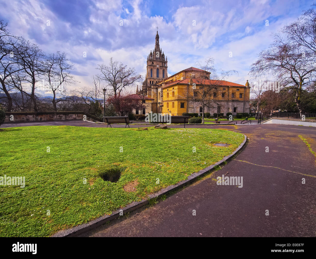 Basilica de Nuestra Senora de Begona - Basilique Begona à Bilbao, Biscaye, Pays Basque, Espagne Banque D'Images