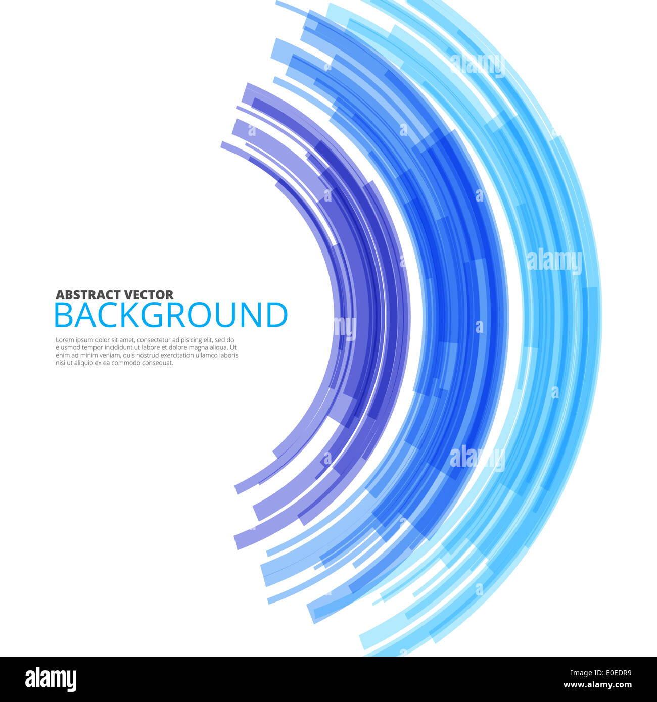Blue Rainbow background tech design, illustration vectorielle Banque D'Images