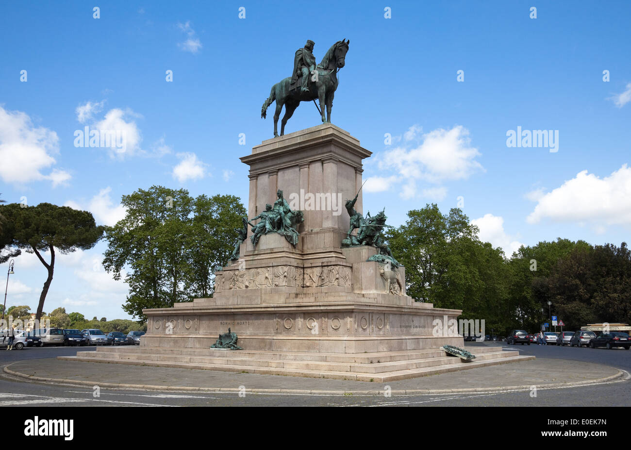 Giuseppe Garibaldi Denkmal, Rom, Italie - Monument Giuseppe Garibaldi, Rome, Italie Banque D'Images