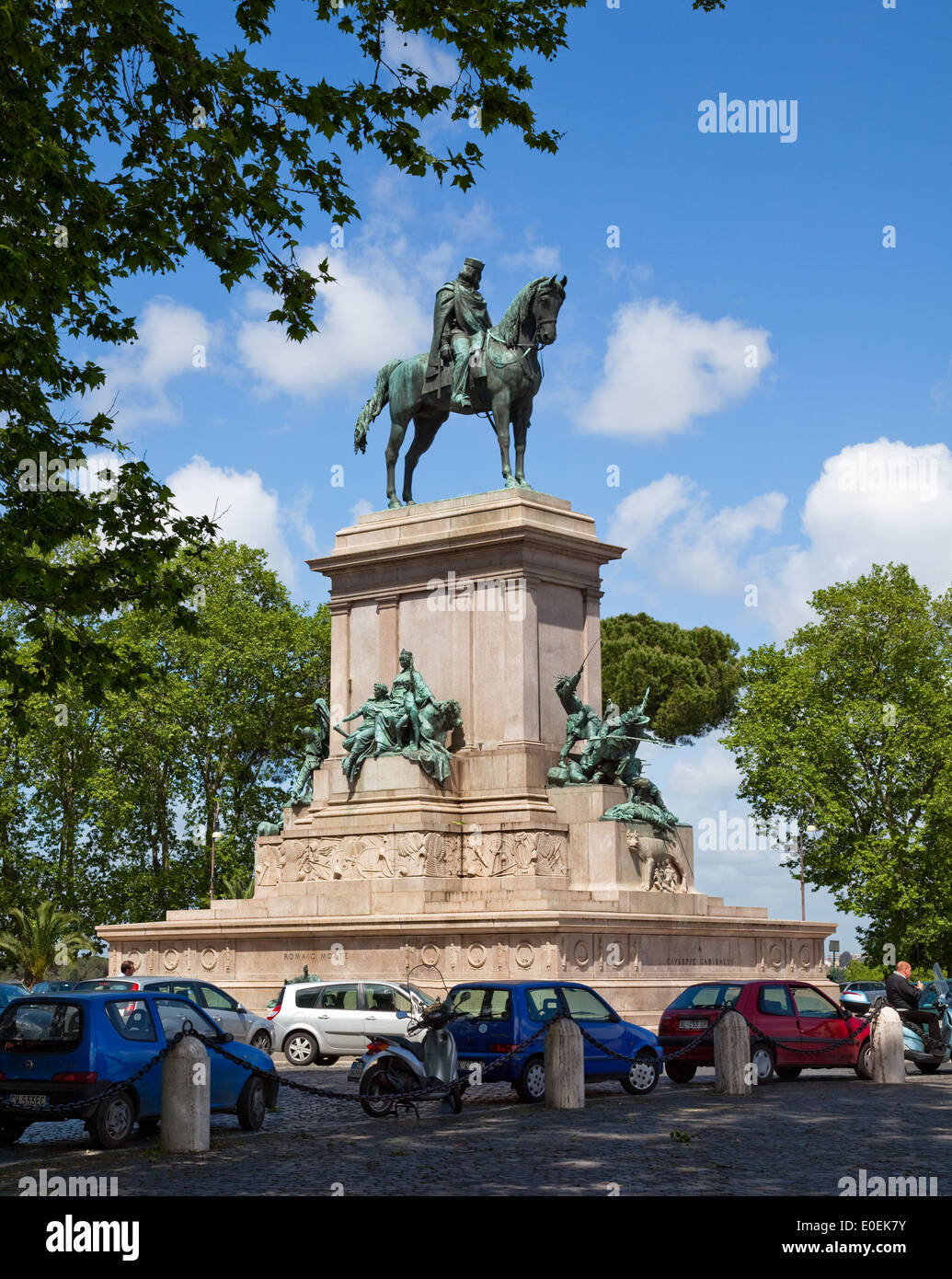 Giuseppe Garibaldi Denkmal, Rom, Italie - Monument Giuseppe Garibaldi, Rome, Italie Banque D'Images