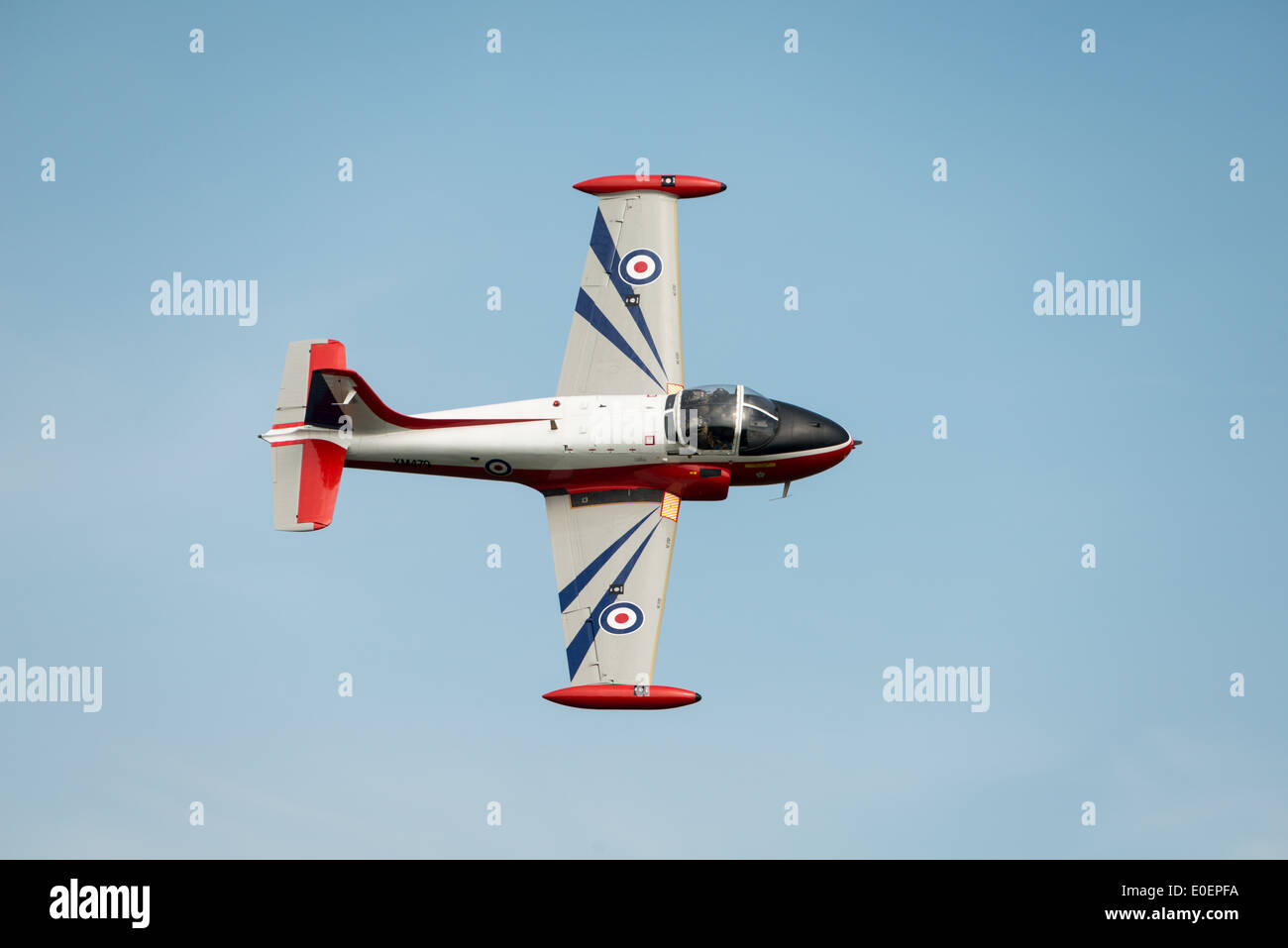 Grand Jet chasse T3A administré par Newcastle Jet Provost Groupe. Vu voler à Abingdon Airshow Royaume-uni, Mai 2014 Banque D'Images