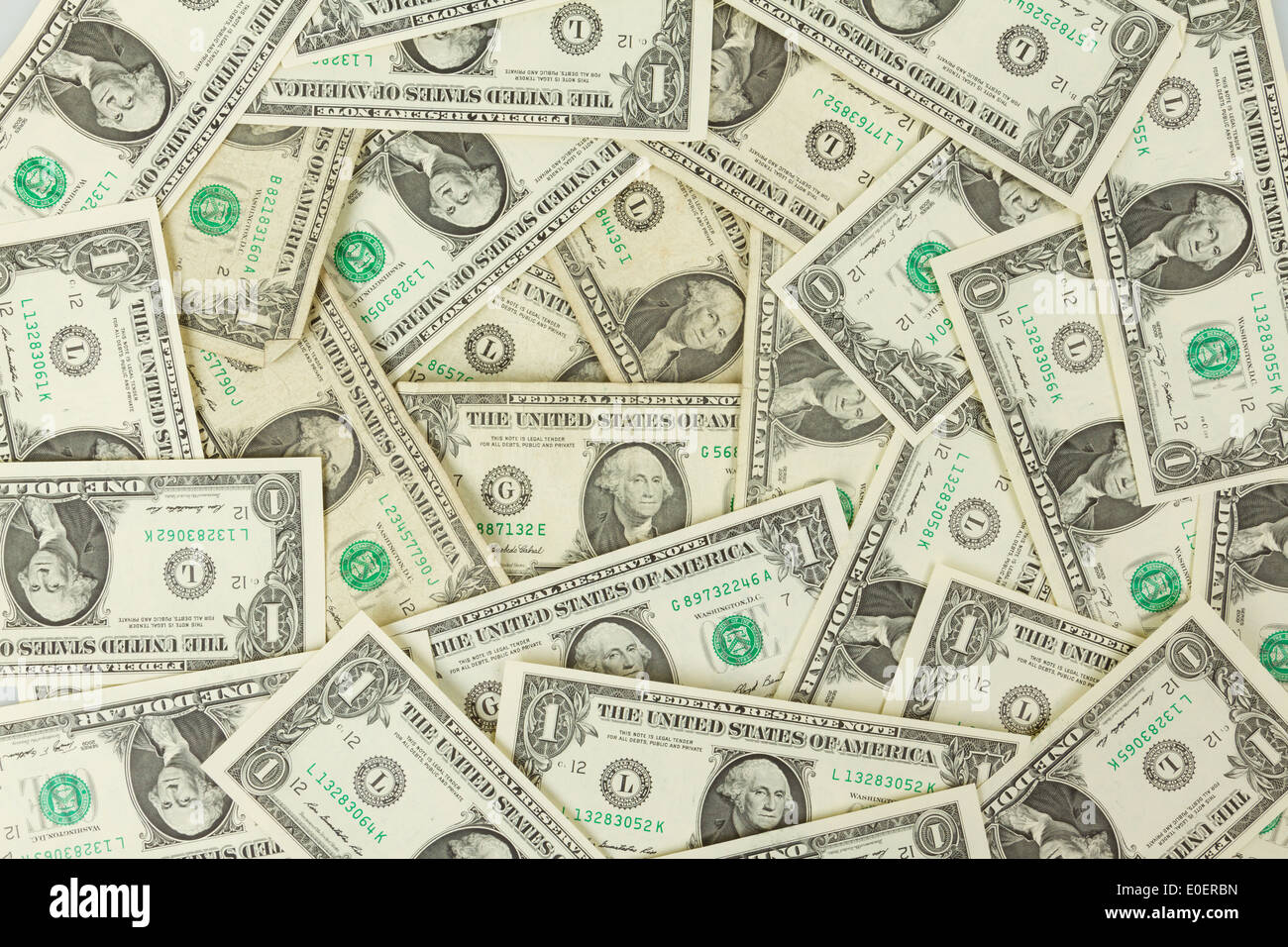 Raccordable de façon transparente et reproductible 1 billets d'un dollar, monnaie américaine Banque D'Images