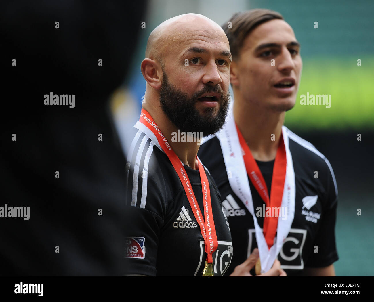 Londres, Royaume-Uni. Le 11 mai, 2014. D J Forbes de Nouvelle-Zélande lors de la Coupe finale entre la Nouvelle-Zélande et l'Australie au Marriott Londres tournoi de rugby à VII, qui aura lieu pendant le stade de rugby de Twickenham à Londres dans le cadre de la HSBC Sevens World Series. Photo par Roger Sedres/ImageSA/Alamy Live News Banque D'Images