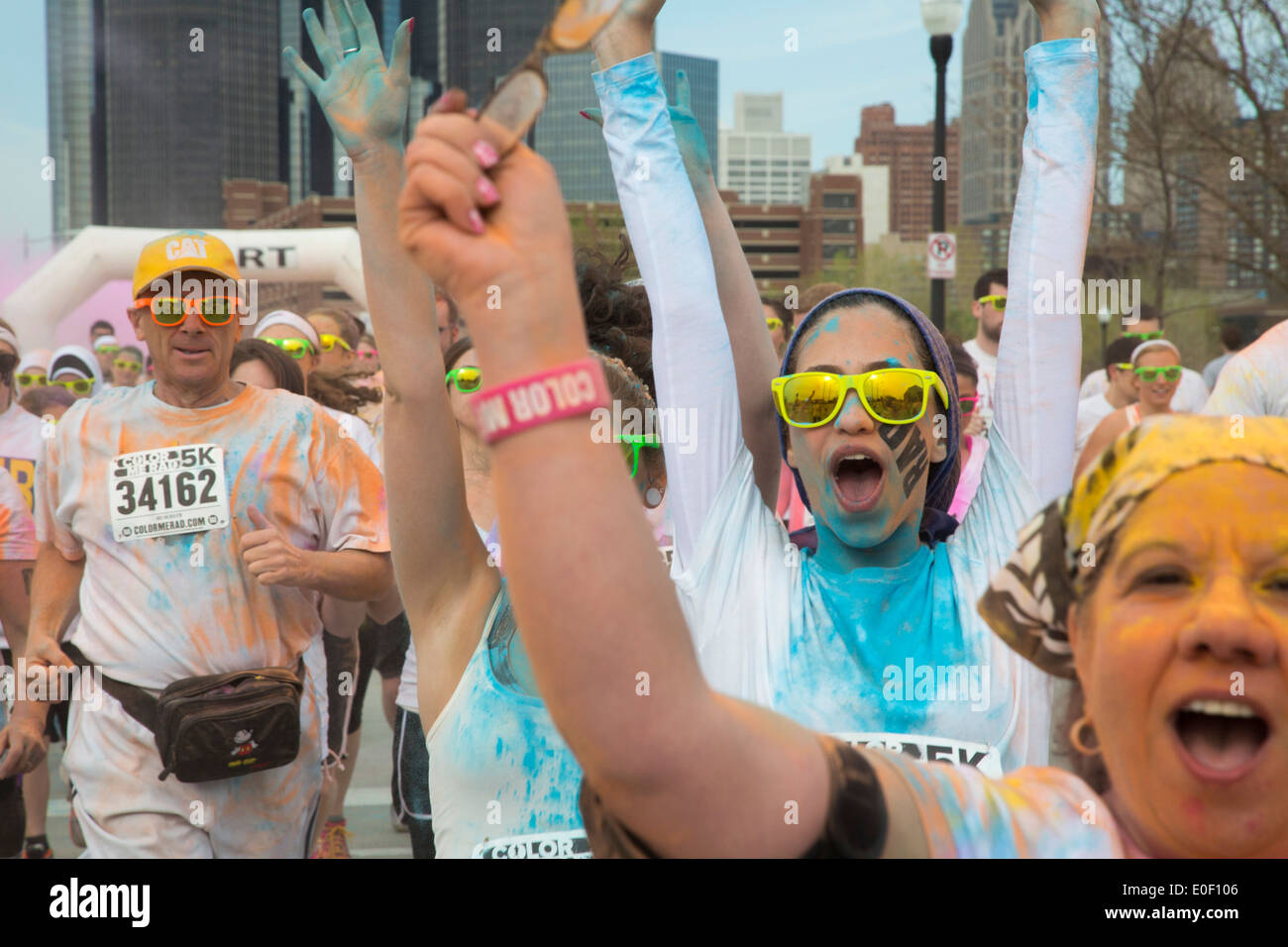 'Color Me Rad' 5K Run/Walk Banque D'Images