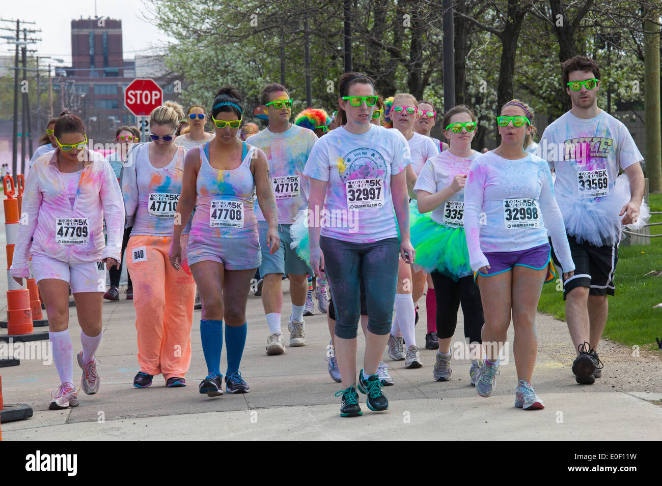 'Color Me Rad' 5K Run/Walk Banque D'Images