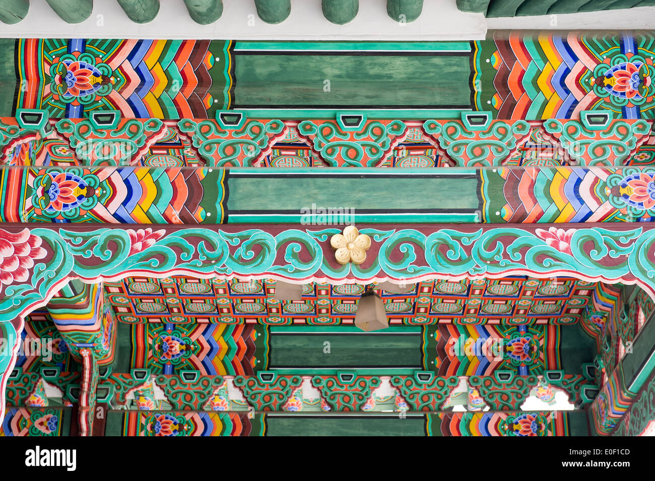 Détail architectural au palais changdeokgung à Séoul, Corée du Sud, site du patrimoine mondial Banque D'Images