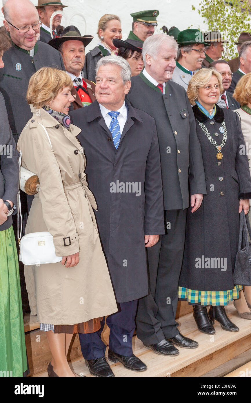 Le Président Joachim Gauck et premier ministre Horst Seehofer Banque D'Images
