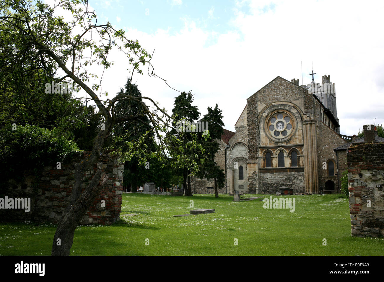 Église de Waltham Abbey dans le comté d'Essex, UK 2014 Banque D'Images