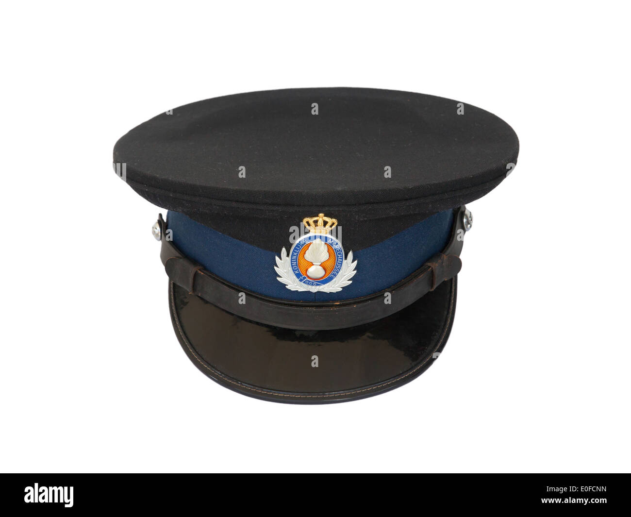 L'habillement de la police militaire néerlandais, close-up Banque D'Images